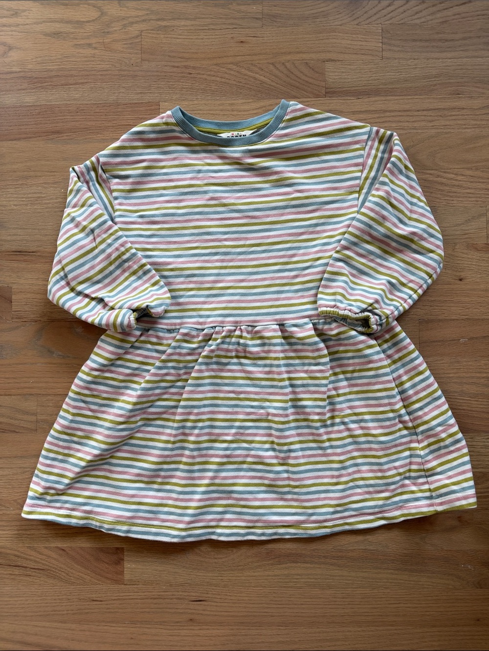 Mini Boden Girls’ Striped Long Sleeve Dress – Multicolor – 9-10Y